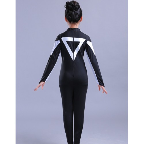 Time Clock cosplay dance costumes for girls kids children festival time clock performance dancing outfits bodysuits